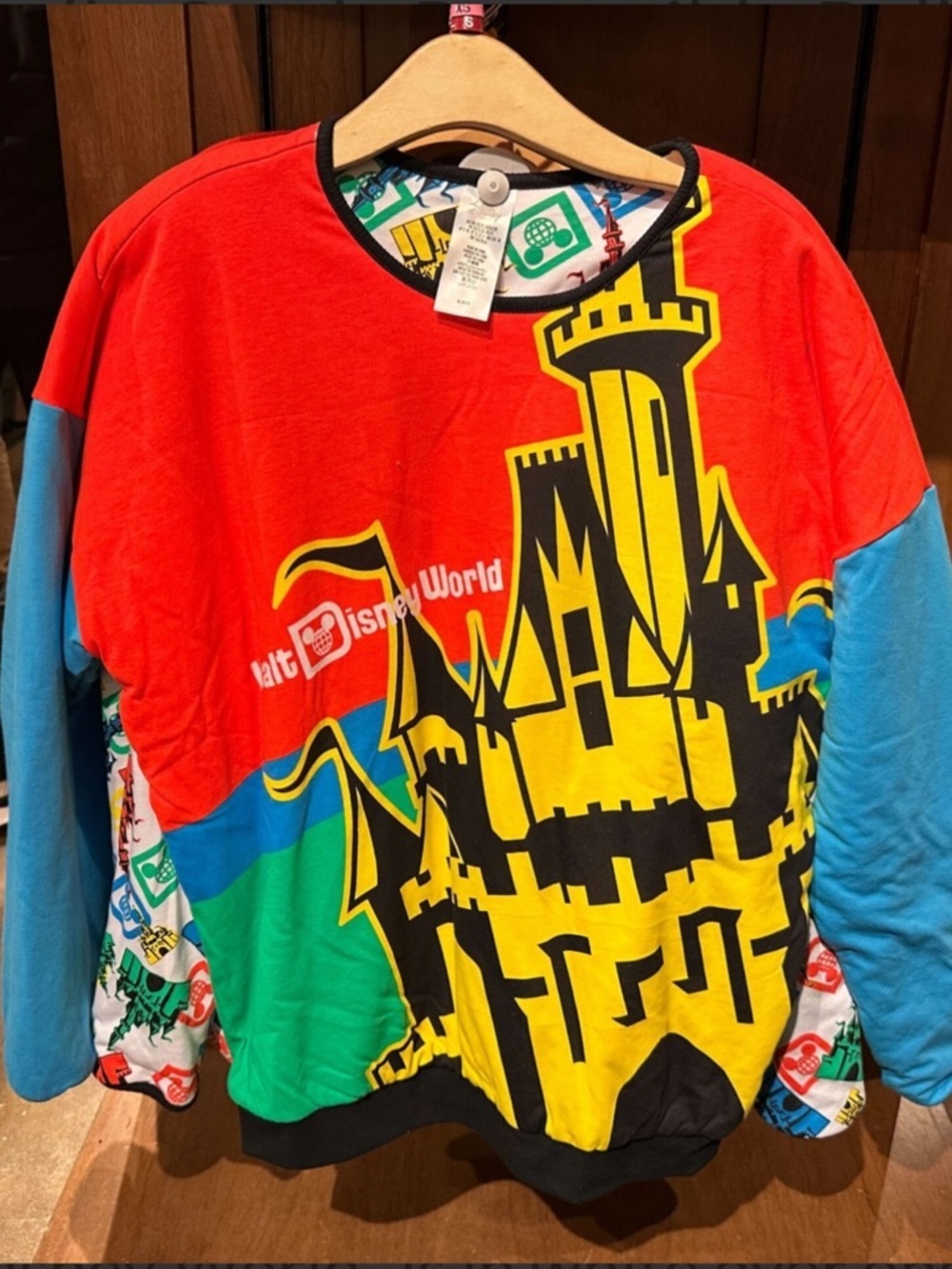 Disney’s Unisex Cinderella Castle Reversible Pullover Sweatshirt - Size XL - NWT
